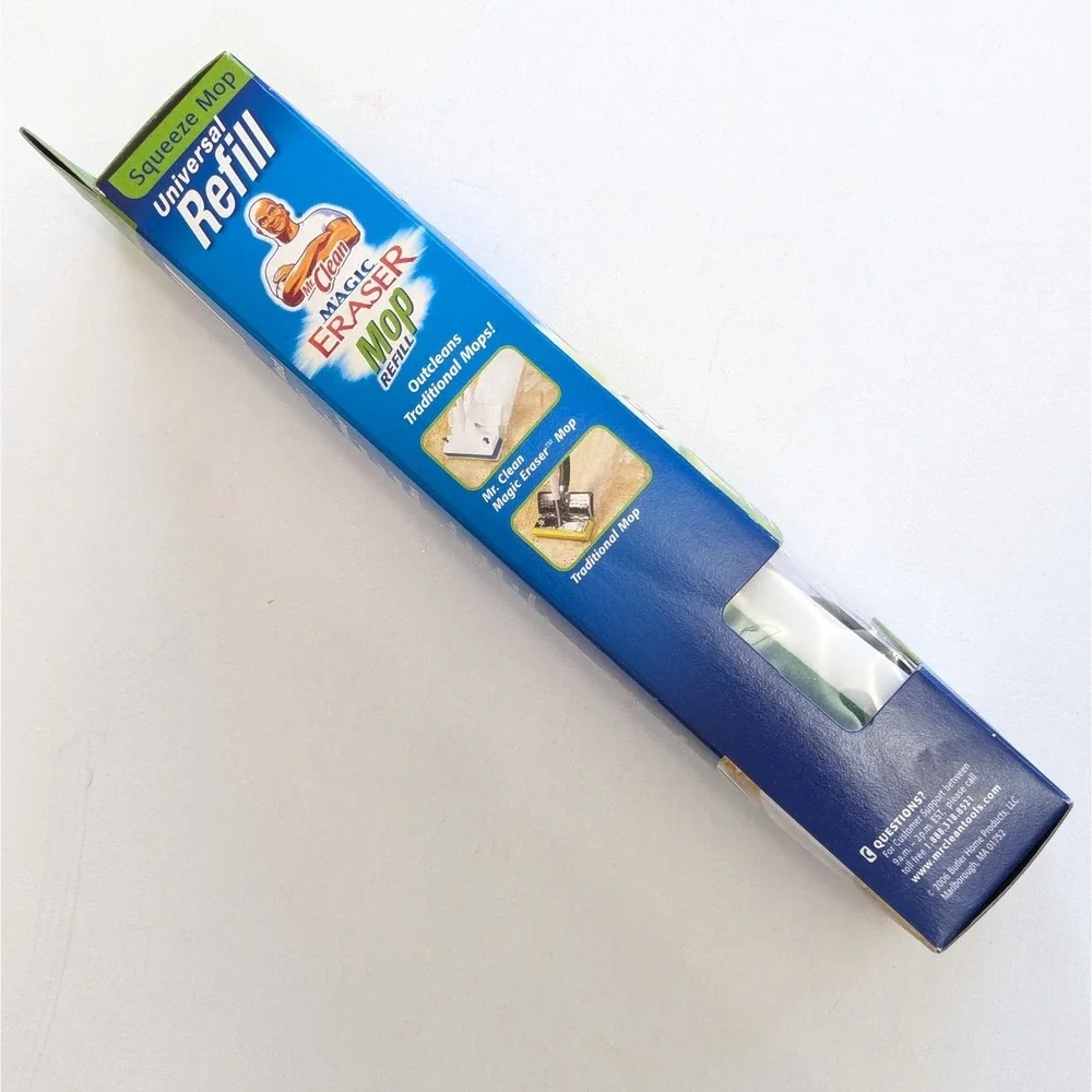 Mr. Clean Magic Eraser Universal Refill Head Fits Most Squeeze Mops 2007 NOS